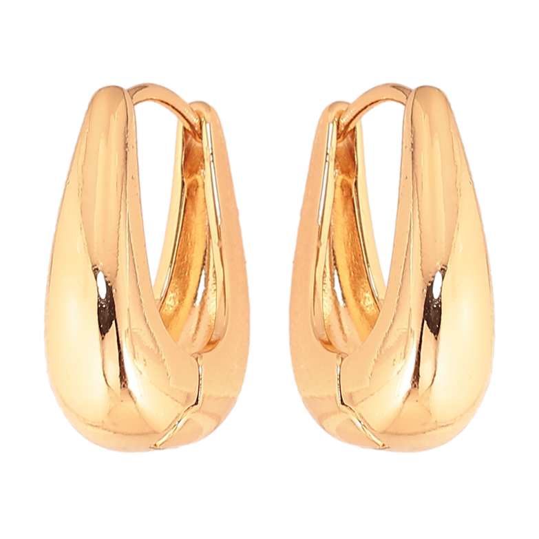 Серьги Xuping цвет Позолота 18K колечки "Декоративные"  фото №3