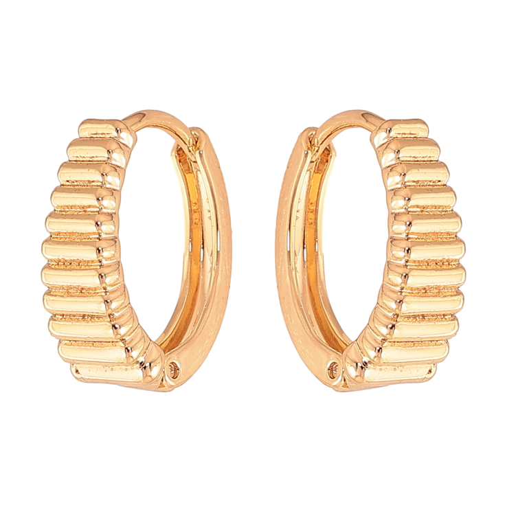 Серьги Xuping цвет Позолота 18К колечки "Декоративный узор" фото №16