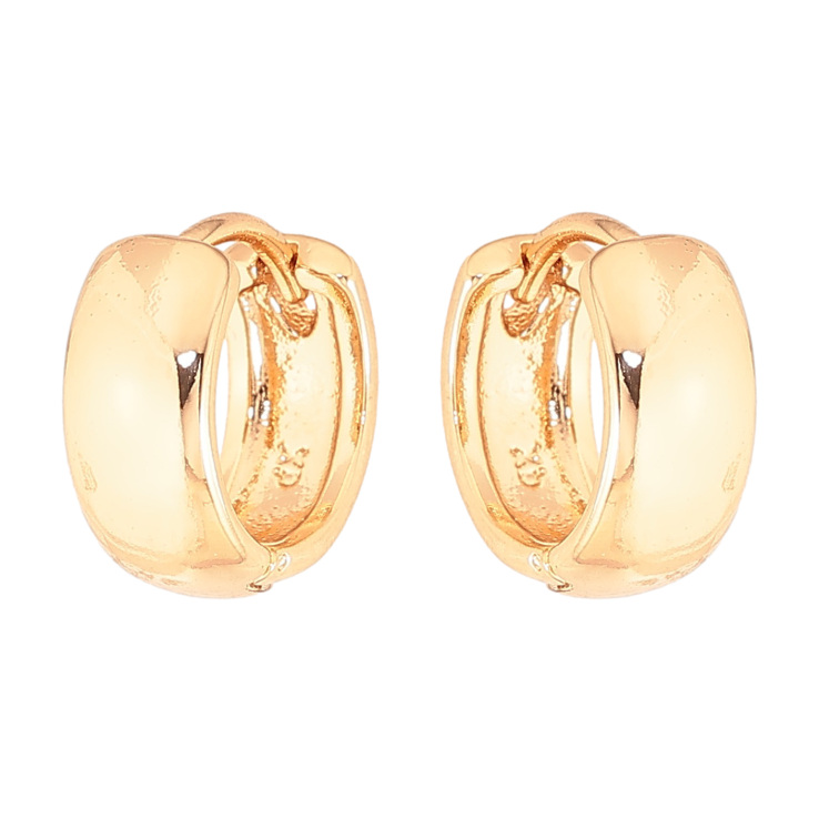 Серьги Xuping цвет Позолота 18К колечки "Классика, шир. 5мм" ø 12мм фото №25