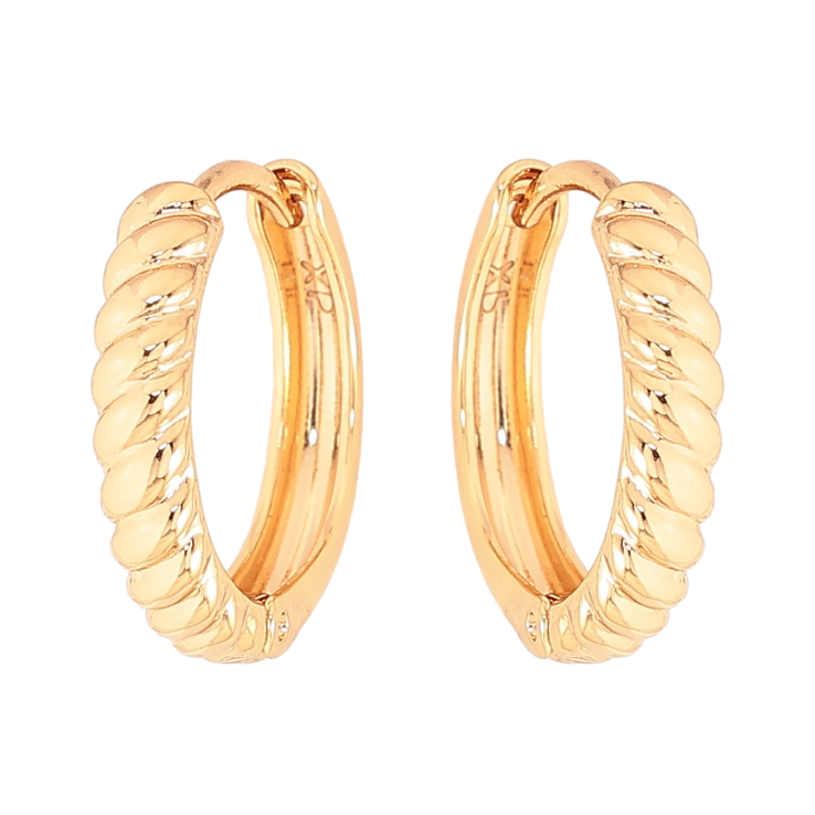 Серьги Xuping цвет Позолота 18К колечки "Декоративный узор" фото №24