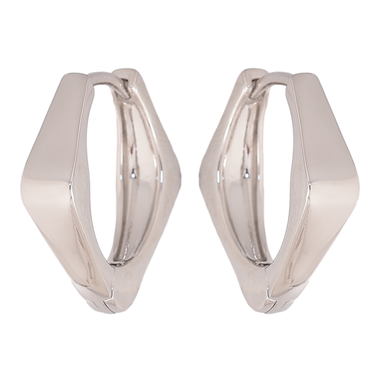 Серьги Xuping цвет Родий колечки "Декоративный узор" фото №1