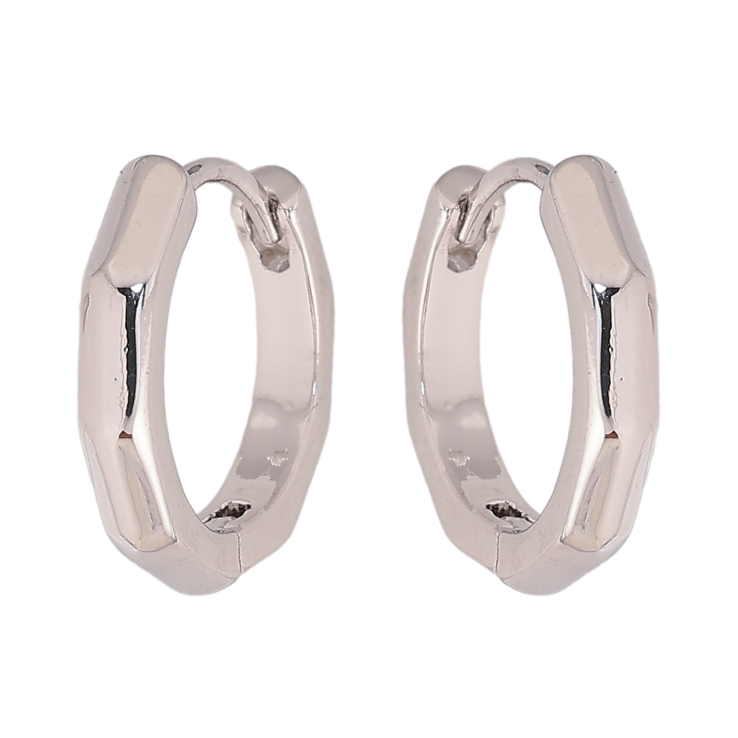 Серьги Xuping цвет Родий колечки "Декоративный узор" фото №14