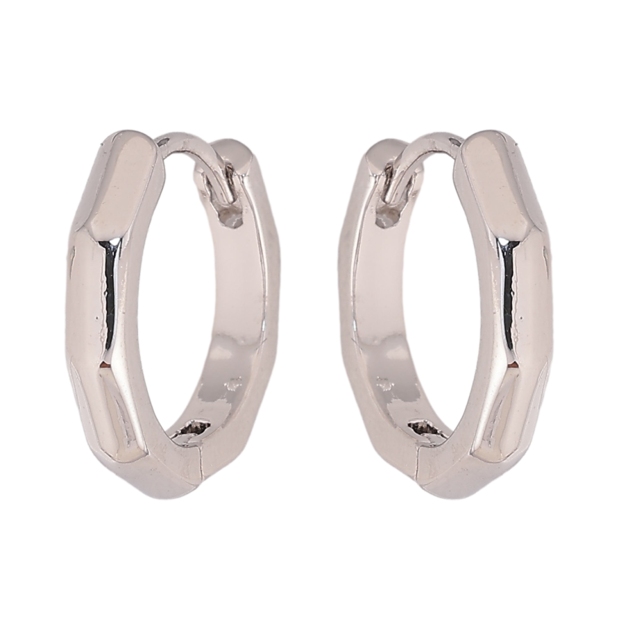 Серьги Xuping цвет Родий колечки "Декоративный узор" фото №1