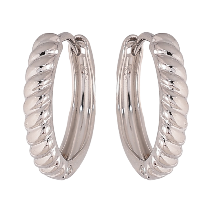 Серьги Xuping цвет Родий колечки "Декоративный узор" фото №18