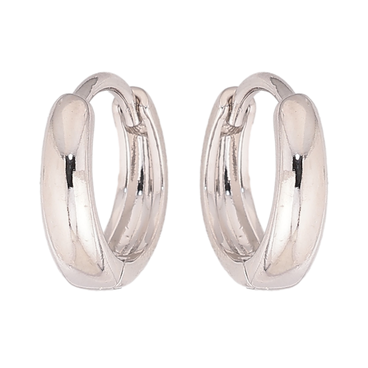 Сережки Xuping колір Родій колечка "Класика" ø 13мм фото №20