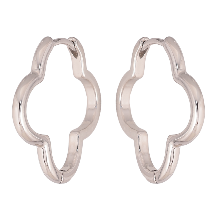 Сережки Xuping колір Родій колечка "Фігурні" фото №3