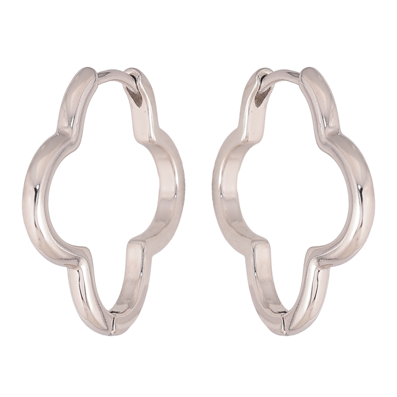 Серьги Xuping цвет Родий колечки "Фигурные" фото №1