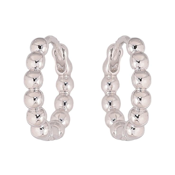 Серьги Xuping цвет Родий колечки "Декоративный узор" фото №10