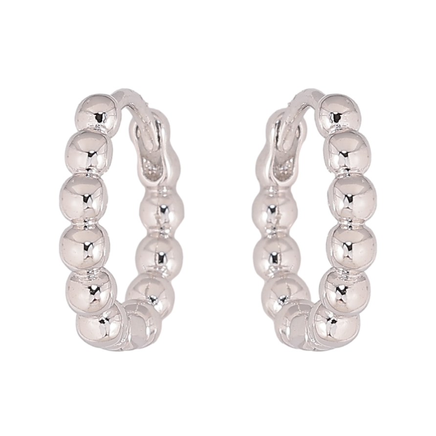 Серьги Xuping цвет Родий колечки "Декоративный узор" фото №1