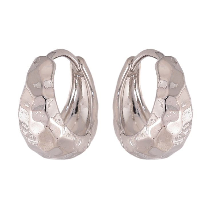 Серьги Xuping цвет Родий колечки "Декоративный узор" фото №18