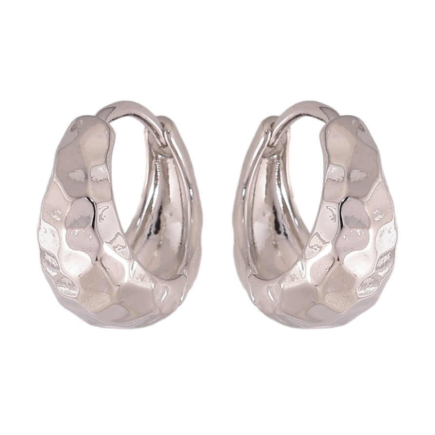 Серьги Xuping цвет Родий колечки "Декоративный узор" фото №1