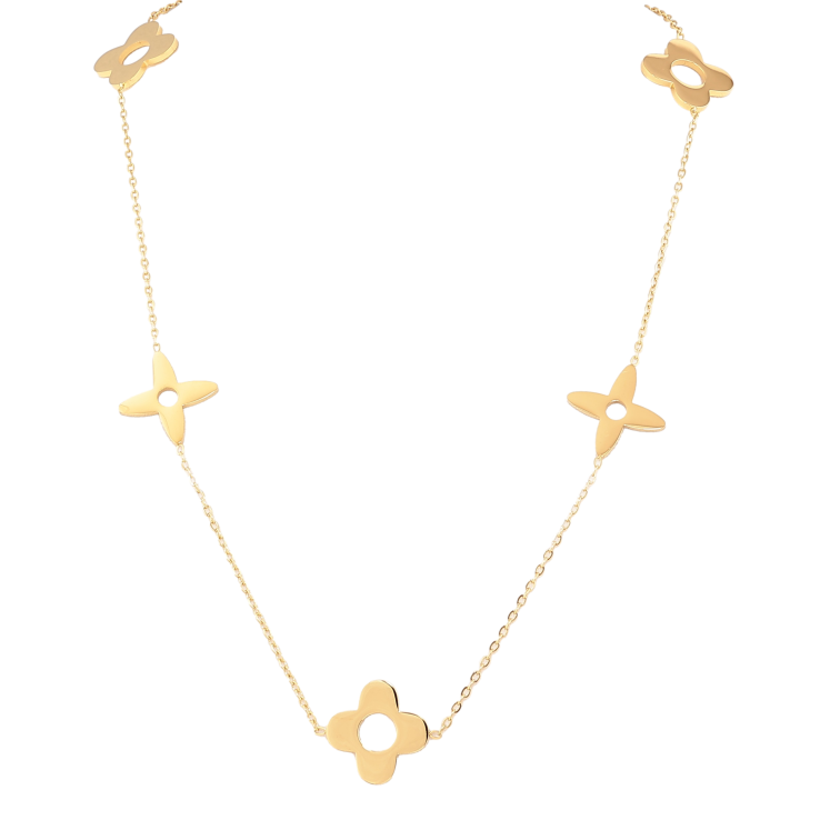 Кольє Нержавіюча сталь "Клевер" довжина 90-94см х 2-20мм фото №11