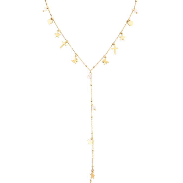 Кольє Нержавіюча сталь "Декоративні підвіски" довжина 46-51см х 1.5мм фото №16