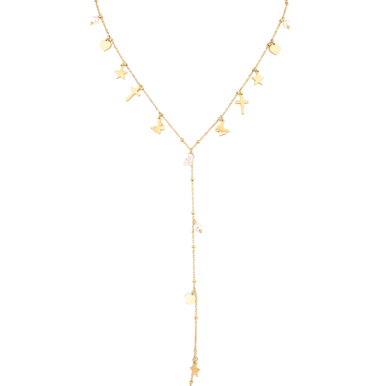 Кольє Нержавіюча сталь "Декоративні підвіски" довжина 46-51см х 1.5мм фото №1 Кольє Нержавіюча сталь "Декоративні підвіски" довжина 46-51см х 1.5мм фото №1