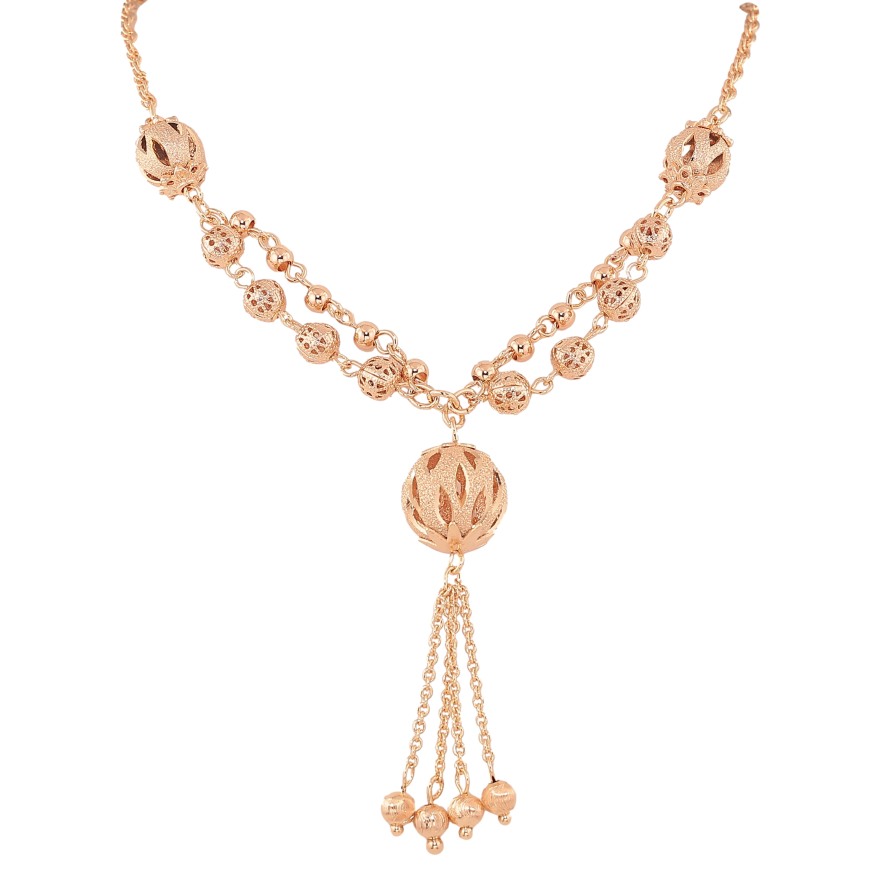 Колье Xuping M&L цвет 18К "Декоративные бусины" длина 47-52см х 2.5-10мм фото №1 Колье Xuping M&L цвет 18К "Декоративные бусины" длина 47-52см х 2.5-10мм фото №1