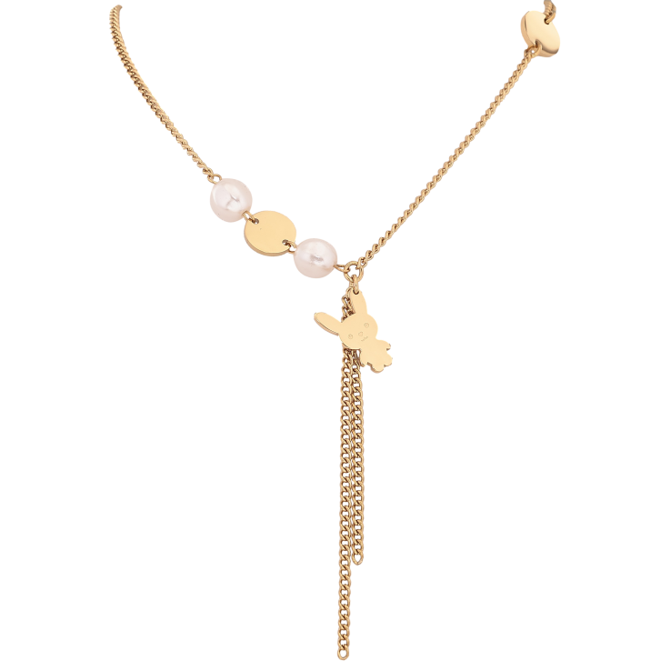 Кольє Xuping ТТМ Stainless Steel колір 14К "Зайчик" довжина 45-50см х 2-10мм фото №17