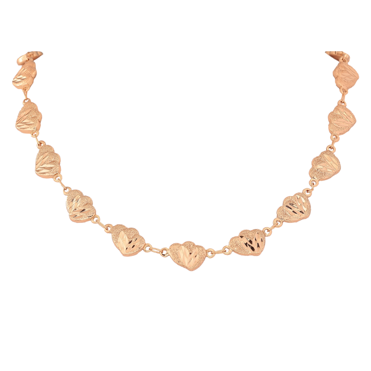 Кольє Xuping колір Позолота 18К "Сердечки" довжина 53см х 9мм фото №24