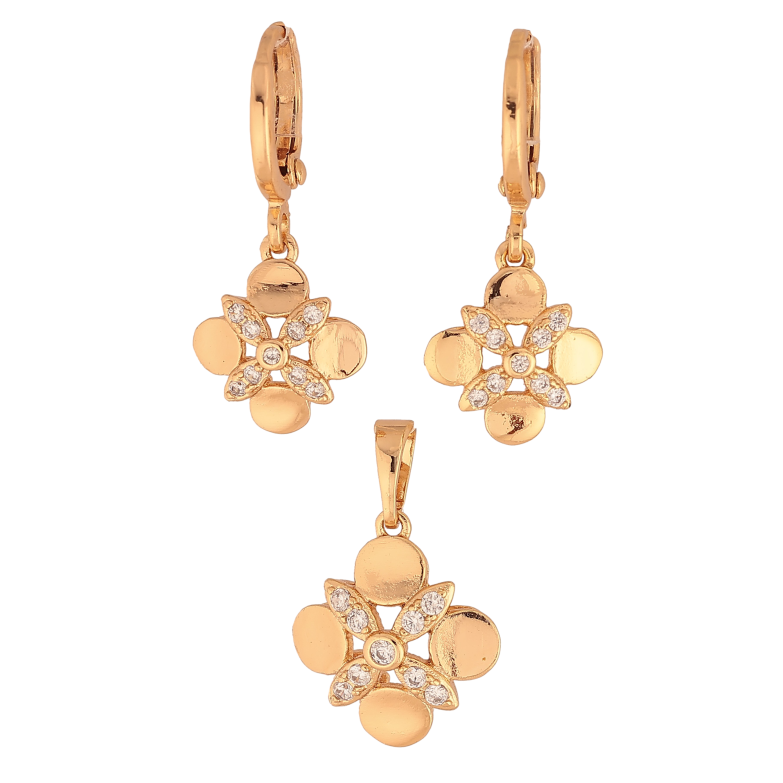 Набор Xuping цвет Позолота 18K Серьги Кулон "Декоративные подвески" фото №1