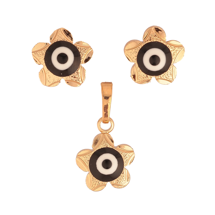 Набір Xuping колір Позолота 18K Сережки Кулон "Квіточка-Оберіг" фото №19 Набір Xuping колір Позолота 18K Сережки Кулон "Квіточка-Оберіг" фото №19