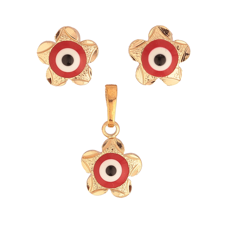 Набір Xuping колір Позолота 18K Сережки Кулон "Квіточка-Оберіг" фото №1 Набір Xuping колір Позолота 18K Сережки Кулон "Квіточка-Оберіг" фото №1