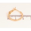 Серьги Xuping M&L цвет 18K кольца (конго) "Декоративный узор" ø 2см фото №2