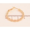 Серьги Xuping M&L цвет 18K кольца (конго) "Декоративный узор" ø 3см фото №2
