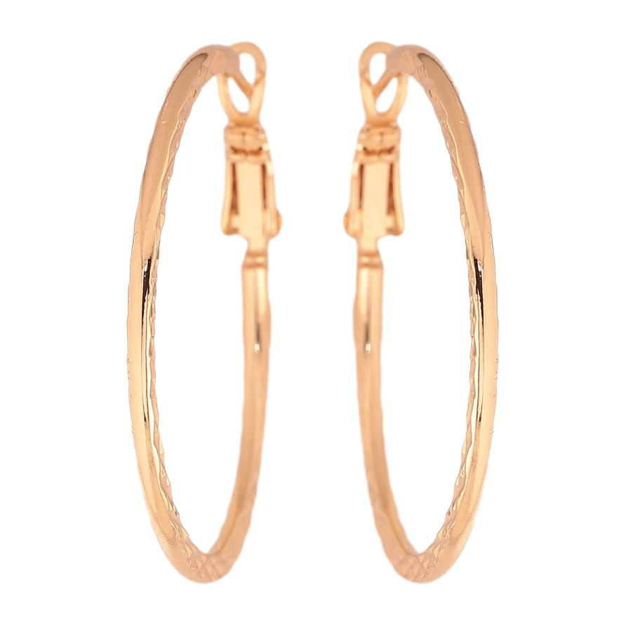 Серьги Xuping M&L цвет 18K кольца (конго) "Декоративный узор" ø 3.5см фото №1 Серьги Xuping M&L цвет 18K кольца (конго) "Декоративный узор" ø 3.5см фото №1