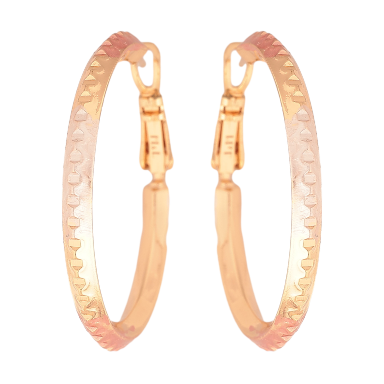 Серьги Xuping M&L цвет 18K кольца (конго) "Декоративный узор с покраской" ø 3.5см фото №1 Серьги Xuping M&L цвет 18K кольца (конго) "Декоративный узор с покраской" ø 3.5см фото №1