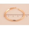 Серьги Xuping M&L цвет 18K кольца (конго) "Декоративный узор" ø 4.5см фото №2
