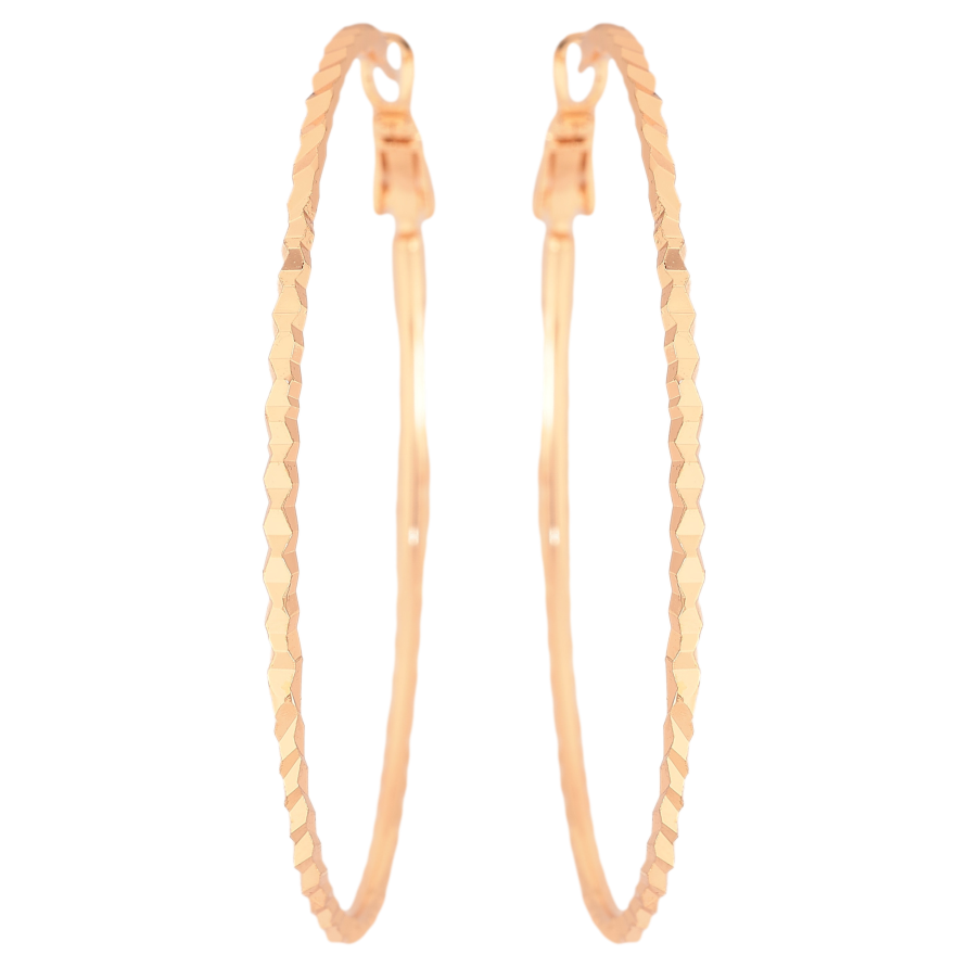 Сережки Xuping M&L колір 18K кільця (конго) "Декоративний візерунок" ø 5.5см фото №1 Сережки Xuping M&L колір 18K кільця (конго) "Декоративний візерунок" ø 5.5см фото №1