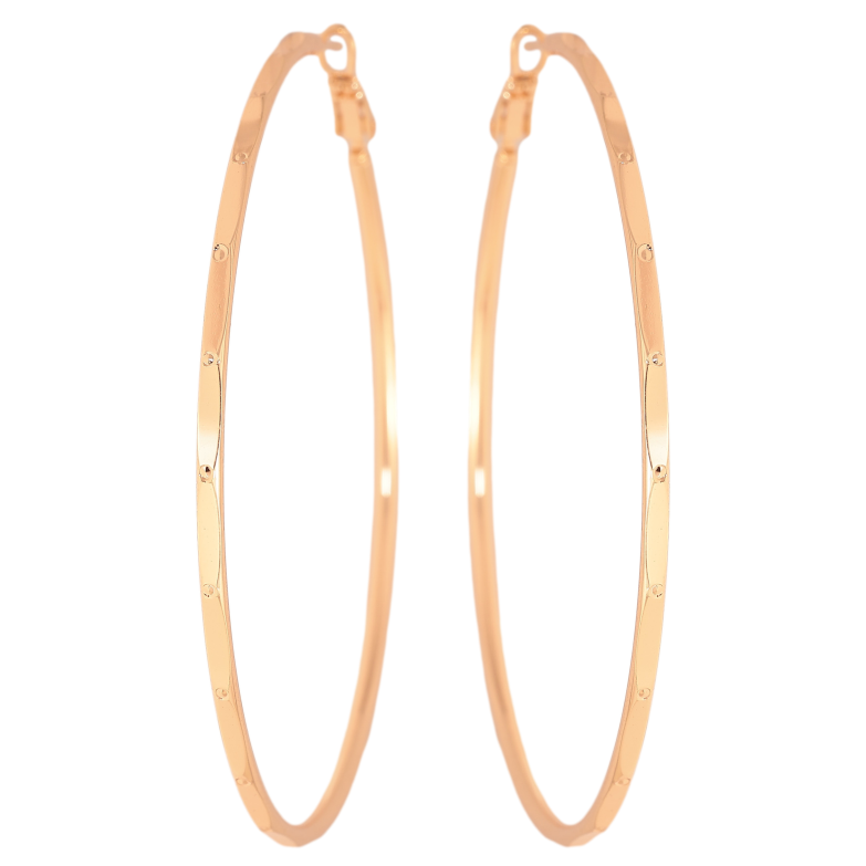Серьги Xuping M&L цвет 18K кольца (конго) "Декоративный узор" ø 6.5см фото №1 Серьги Xuping M&L цвет 18K кольца (конго) "Декоративный узор" ø 6.5см фото №1