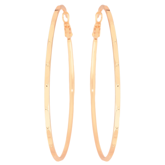 Серьги Xuping M&L цвет 18K кольца (конго) "Декоративный узор" ø 6.5см фото №1 Серьги Xuping M&L цвет 18K кольца (конго) "Декоративный узор" ø 6.5см фото №1
