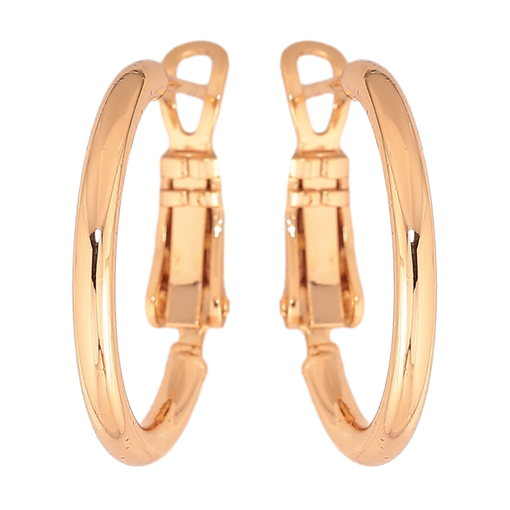 Сережки Xuping колір позолота 18K кільця (конго) Класика ø 2см фото №16