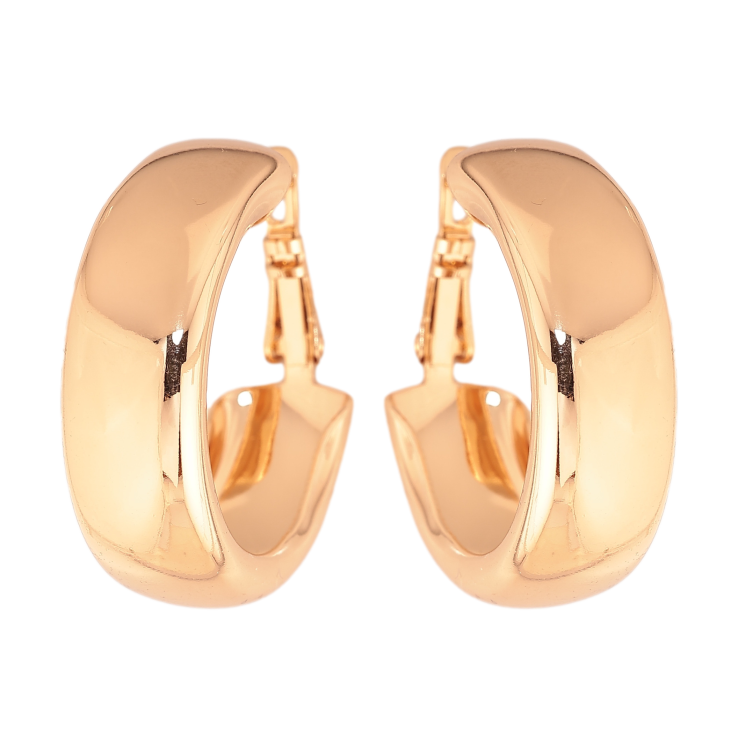 Серьги Xuping цвет позолота 18K кольца (конго) Классика ø 3см фото №7