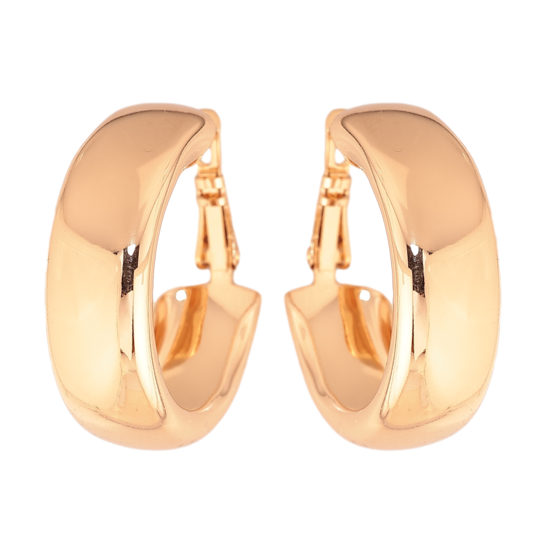 Сережки Xuping колір позолота 18K кільця (конго) Класика ø 3см фото №1 Сережки Xuping колір позолота 18K кільця (конго) Класика ø 3см фото №1