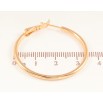 Серьги Xuping цвет позолота 18K кольца (конго) Классика ø 3.5см фото №2