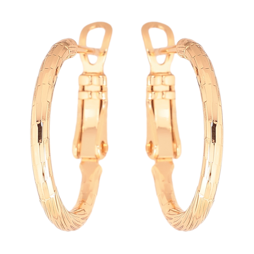 Серьги Xuping цвет позолота 18K кольца (конго) декоративный узор ø 2см фото №1 Серьги Xuping цвет позолота 18K кольца (конго) декоративный узор ø 2см фото №1