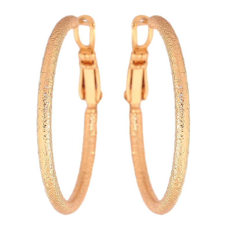 Серьги Xuping цвет позолота 18K кольца (конго) декоративный узор ø 3см фото №1 Серьги Xuping цвет позолота 18K кольца (конго) декоративный узор ø 3см фото №1