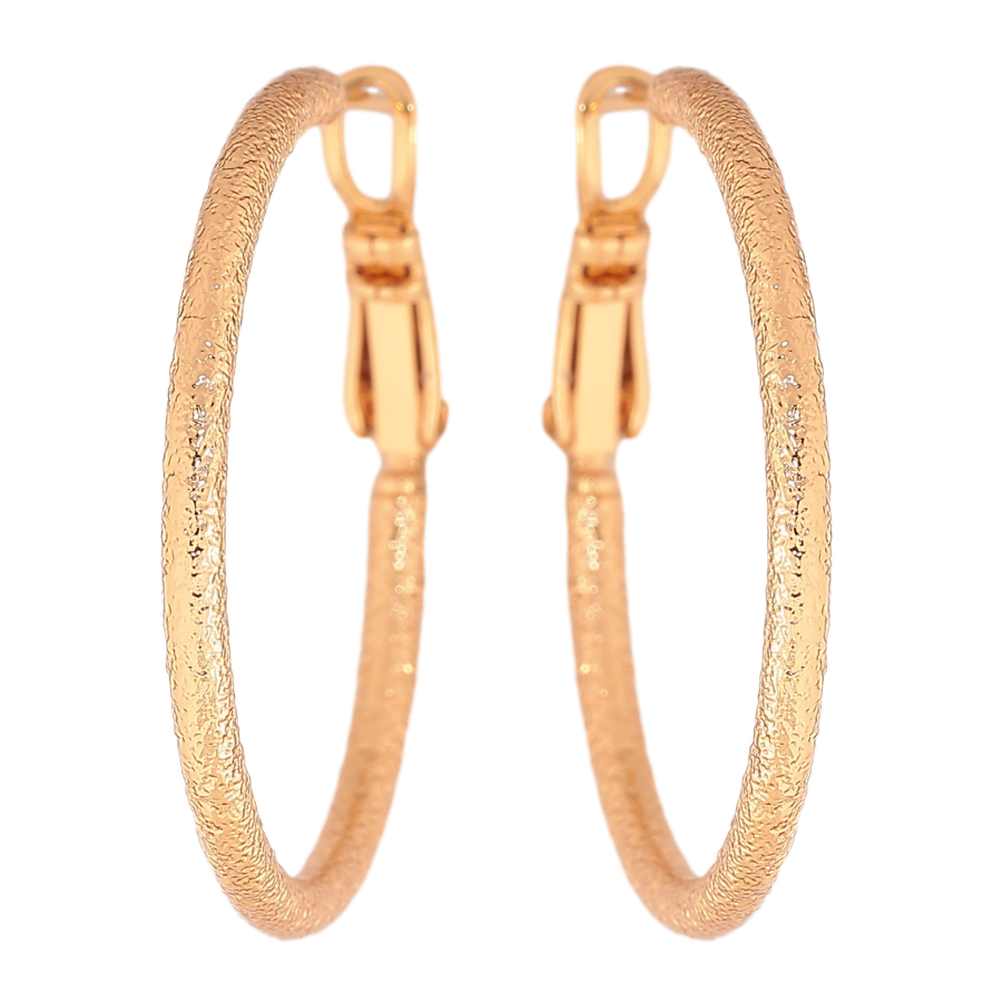 Серьги Xuping цвет позолота 18K кольца (конго) декоративный узор ø 3см фото №1 Серьги Xuping цвет позолота 18K кольца (конго) декоративный узор ø 3см фото №1