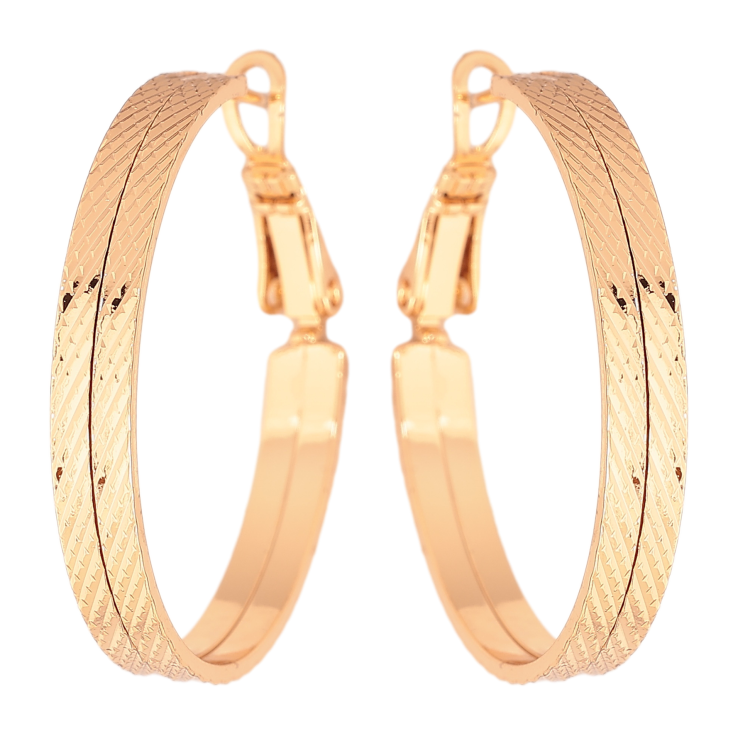 Серьги Xuping цвет позолота 18K кольца (конго) декоративный узор ø 3см фото №20 Серьги Xuping цвет позолота 18K кольца (конго) декоративный узор ø 3см фото №20