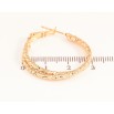 Сережки Xuping колір Позолота 18K кільця (конго) "Декоративний візерунок" ø 3см фото №2