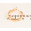 Сережки Xuping колір Позолота 18K кільця (конго) "Декоративний візерунок" ø 2см фото №2 Сережки Xuping колір Позолота 18K кільця (конго) "Декоративний візерунок" ø 2см фото №2