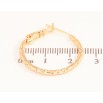 Сережки Xuping колір Позолота 18K кільця (конго) "Декоративний візерунок" ø 2.5см фото №2 Сережки Xuping колір Позолота 18K кільця (конго) "Декоративний візерунок" ø 2.5см фото №2