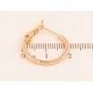 Сережки Xuping колір Позолота 18K кільця (конго) "Декоративний візерунок" ø 2см фото №2