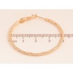 Сережки Xuping колір Позолота 18K кільця (конго) "Декоративний візерунок" ø 4см фото №2 Сережки Xuping колір Позолота 18K кільця (конго) "Декоративний візерунок" ø 4см фото №2