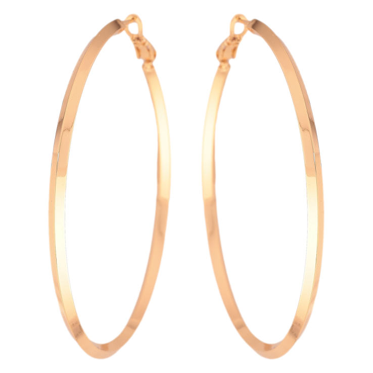 Серьги Xuping цвет Позолота 18K кольца (конго) "Классика" ø 6см фото №8 Серьги Xuping цвет Позолота 18K кольца (конго) "Классика" ø 6см фото №8