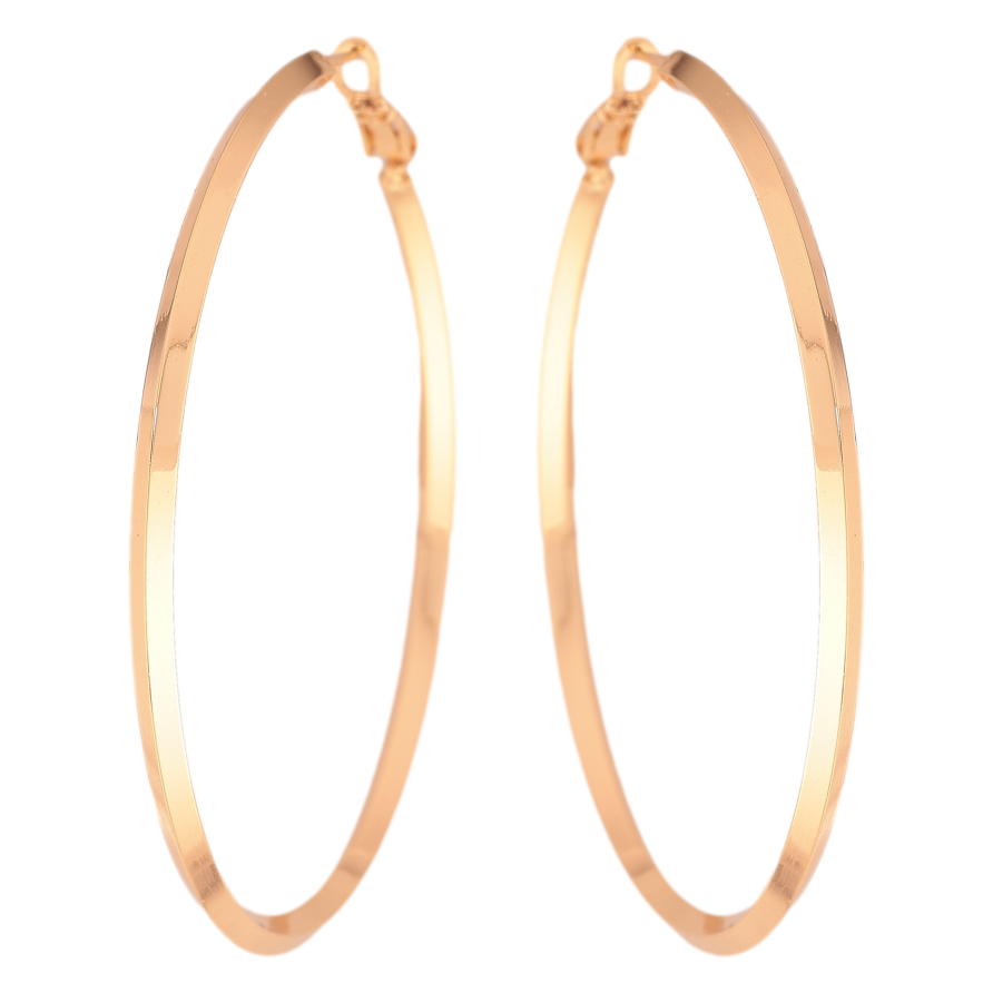 Серьги Xuping цвет Позолота 18K кольца (конго) "Классика" ø 6см фото №1