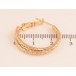 Сережки Xuping колір Позолота 18K кільця (конго) "Декоративний візерунок" ø 2.5см фото №2