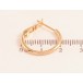 Сережки Xuping колір Позолота 18K кільця (конго) "Декоративний візерунок" ø 2см фото №2