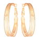 Серьги Xuping цвет Позолота 18K кольца (конго) "Декоративный узор" ø 4см фото №1 Серьги Xuping цвет Позолота 18K кольца (конго) "Декоративный узор" ø 4см фото №1